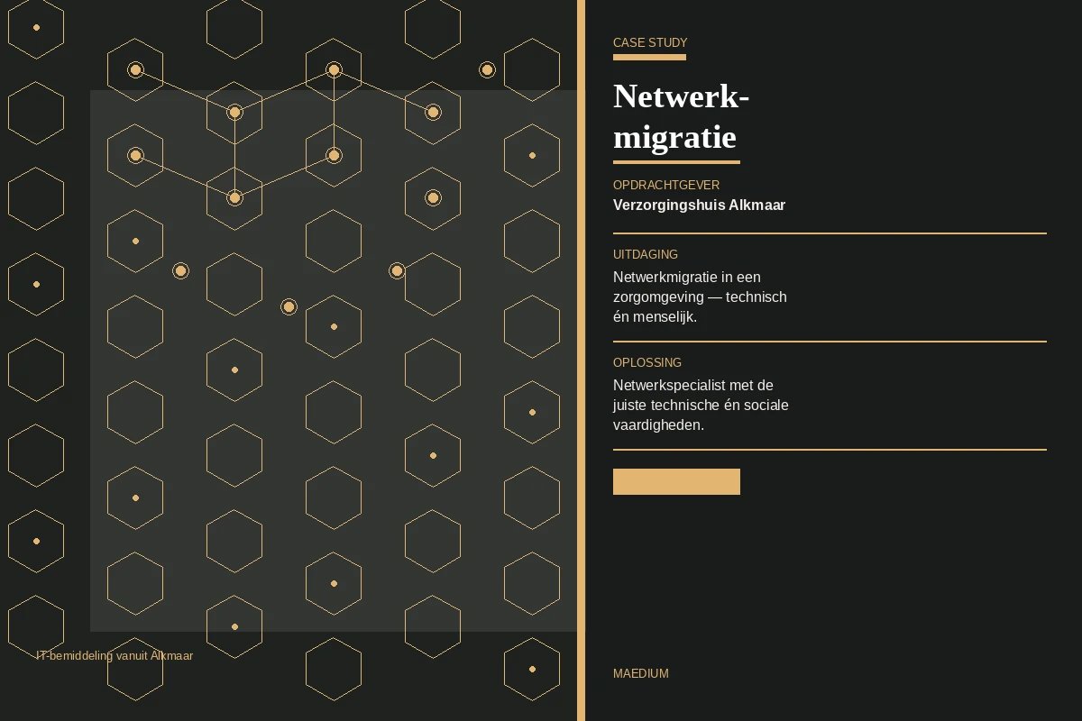 Netwerkmigratie in een zorgomgeving: de juiste specialist op de juiste plek