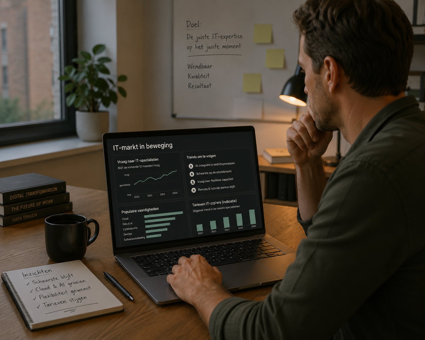 De IT-arbeidsmarkt in 2026: trends en wat ze betekenen voor je inhuur